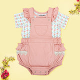 Blush Pink - 2 Piece Shortall Set