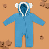 Aqua Blue - Fleece Bunting Suit