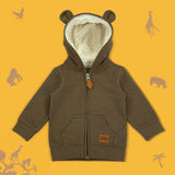 Grizzly - Fleece Hooded Jacket with 3D ears