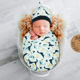 BABY BIRTH ANNOUNCEMENT SWADDLE SET - Roar & Explore