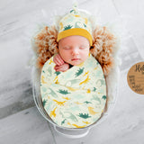 BABY BIRTH ANNOUNCEMENT SWADDLE SET - Dino Dance