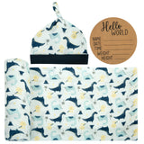 BABY BIRTH ANNOUNCEMENT SWADDLE SET - Roar & Explore