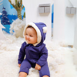 Blue Depth - Fleece Bunting Suit