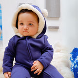 Blue Depth - Fleece Bunting Suit