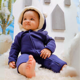 Blue Depth - Fleece Bunting Suit