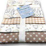 Big Paws - Flannel Receiving Blankets