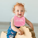 Adorable - Terry bib set