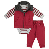 Crimson - 3 Piece Fleece set