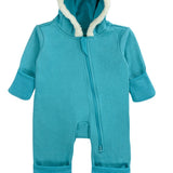 Aqua Blue - Fleece Bunting Suit