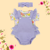 Lavender Mist - 3 Piece Shortall Set