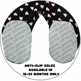 Heart Printed Footie - Baby Girl