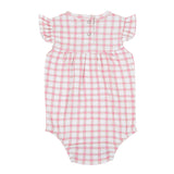 Pink Checks - Bubble Romper & Headband