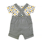 Checks - 2 Pc Shortall Set