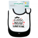 Little Mister Handsome - Terry bib set