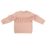 Rose - Frilled Sweatshirt & Jogger Set - Fleece