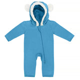 Aqua Blue - Fleece Bunting Suit