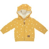 Butterfly print - Fleece Hooded Jacket with 3D ears