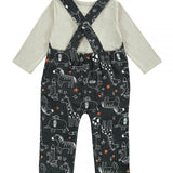 Doodles - Fleece Coverall with Booties